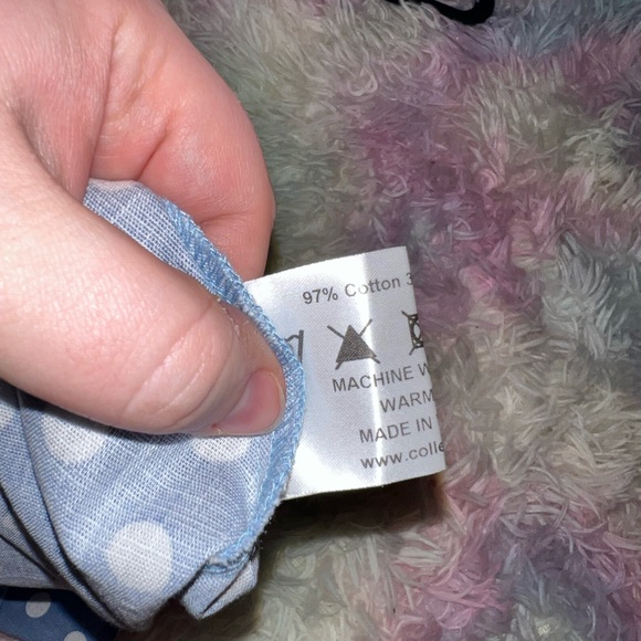 Vintage Collectif Sky Blue Polka Dot Midi Dress - Picture 6 of 10